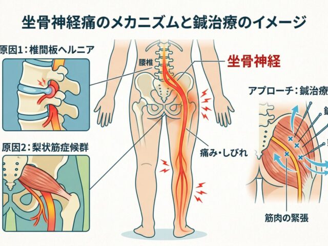 坐骨神経痛のしびれ、諦めていませんか？